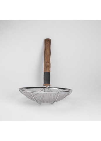 Шумівка "павук" з дерев'яною ручкою Ø 28 см для фритюру та Вок Zhongjing (360455396)