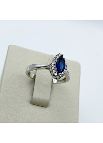 Каблучка срібна з сапфіром 17 3,03 г No Brand (370142697)