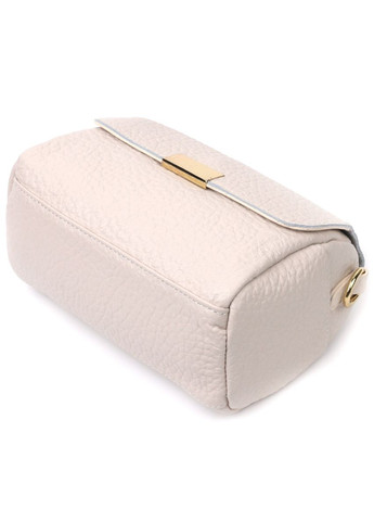 Жіноча шкіряна сумка через плече з оригінальною плечовою лямкою 22404 Біла Vintage (302008731)