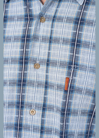 Сорочка чоловіча батальна блакитного кольору Let's Shop (264021994)