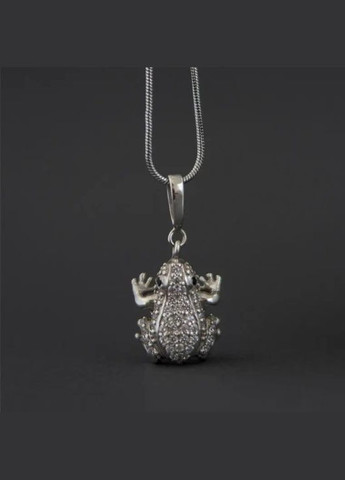 Серебряный кулон с белыми фианитами. Каштан (342334598)