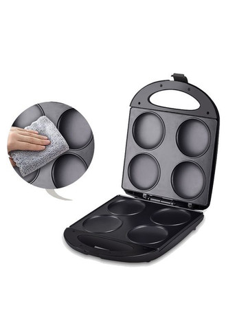 Електро-гриль для приготування оладок портативна млинниця з 4 відсіками та антипригарним покриттям (KS399) Sokany (372083779)