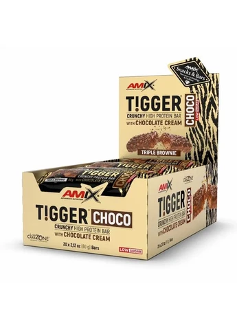 Батончик TiggerZero Choco Protein Bar тройной брауни 60 г Amix (361401579)