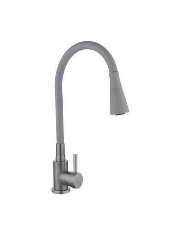 Смеситель для кухни Aria 015F31 (k35) с гибким изливом LDARI015F31GGRP49567 Graphite/Grey LIDZ (403252901)