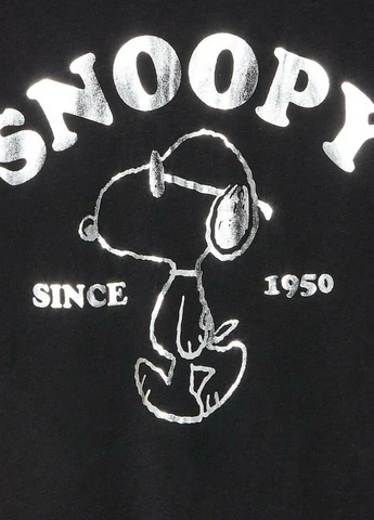 Сіра футболки для дівчинки комплект 2шт. snoopy 146-152 Peanuts