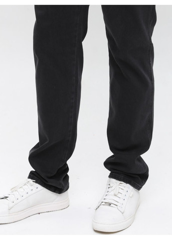 Джинси чоловічі сіро-чорні зі стрейчем Lexus Пряма (365813807)