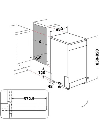 Посудомоечная машина отдельностоящая DSFO 3T224 C Indesit