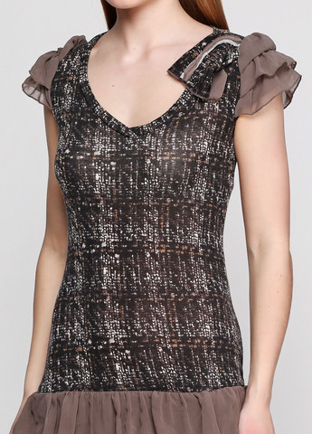 Коричневое повседневный платье коричневый OVS