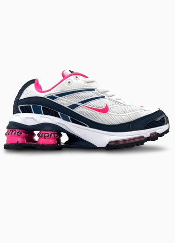 Кроссовки женские Nike Shox Ride 2 SP Supreme White Blue Pink |Найк Шокс Райд белые No Brand белые демисезоны (341089780)