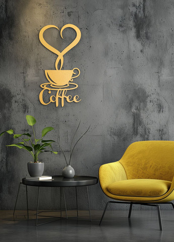 Сучасна картина на кухню, декор для кімнати "Львівська кава", мінімалістичний стиль 60х30 см Woodyard (291842852)