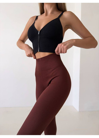 Спортивні лосини з пуш-апом в рубчик з утяжкою лосіни, спотривні легенси для фітнесу Kenalin Лосини (360889969)