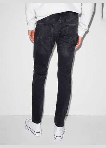 Темно-серые демисезонные джинсы skinny C&A