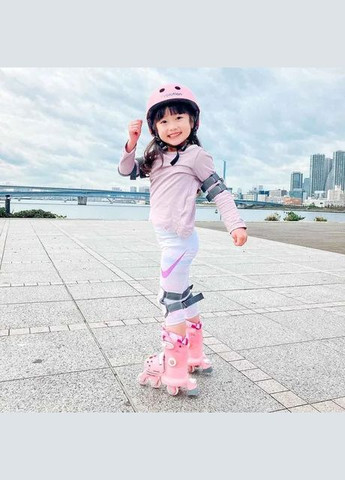 Роликовые коньки Twista, размер 30-34, розовый Yvolution (333317157)