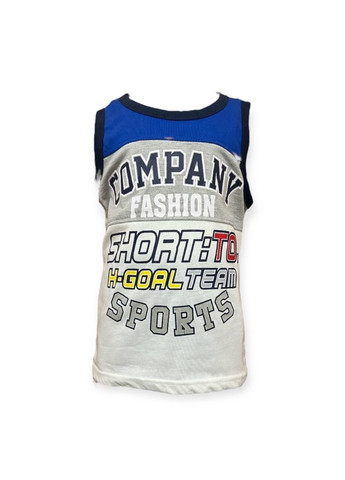 Темно-синій літній костюм(майка+шорти) wn1674 темно-синій Azur Gang