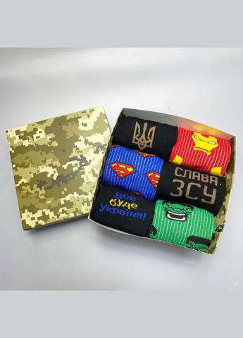 Комбинированные бокс мужских носков 40-45 на 6 пар в подарочной коробке Vakko (307009118)