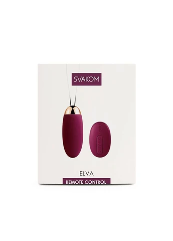 Віброяйце з пультом ДУ силіконове фіолетове Elva Svakom (382543206)