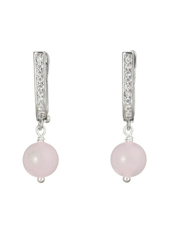 Серьги с розовым кварцем 5163 LeBijou (367580206)