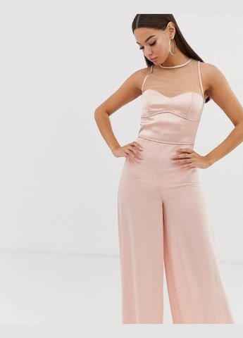 Комбинезон атласный Asos бежевый