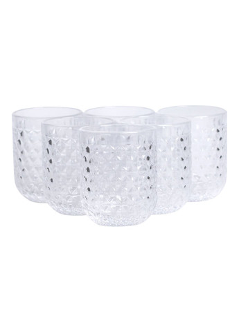 Набір склянок для напоїв 6 штук по 250 мл із кришталевого скла, Yiwu (336537835)