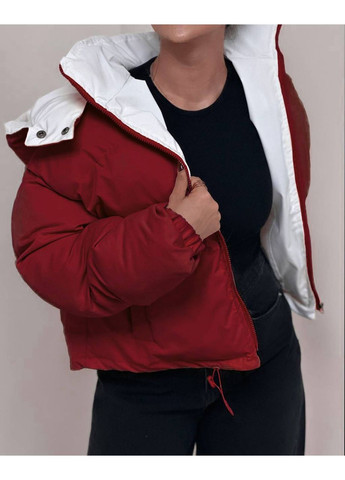 Бордовая зимняя ✨ утепленная женская куртка в трендовых цветах — замеры в описании ❄️ куртка-пальто DK/DL Мода без кордонів