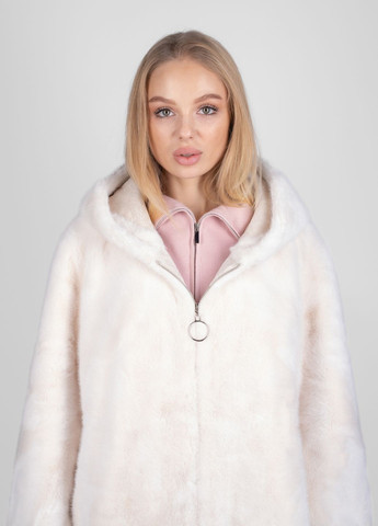 Бежева зимня шуба жіноча 344957 Power