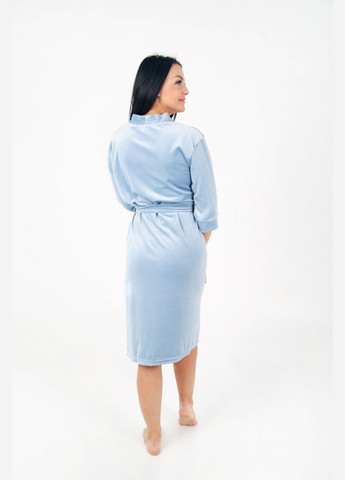 Халат женский велюровый на запах No Brand халат (315729644)