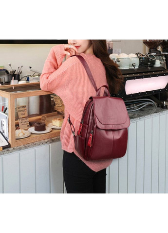 Женский городской рюкзак трансформер из экокожи сумка для повседневного использования в клеточку ProDobro (363135711)