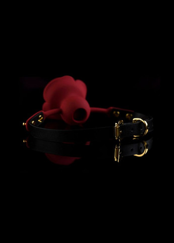 Кляп троянда із силікону та італійської шкіри Rose Ball Gag UPKO (306440359)
