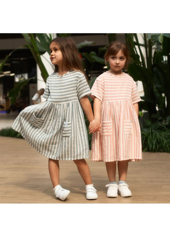 Червона сукня дитяча муслінова з кишенями для дівчаток trendy тot Trendy Tot (372735794)