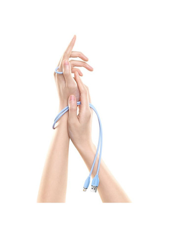 Дата кабель USB 2.0 AM to Lightning 1.2m 2.4A Jelly Liquid Silica Gel Blue (m481427) Baseus USB 2.0 AM to Lightning 1.2m 2.4A Jelly Liquid Sil (367066758)