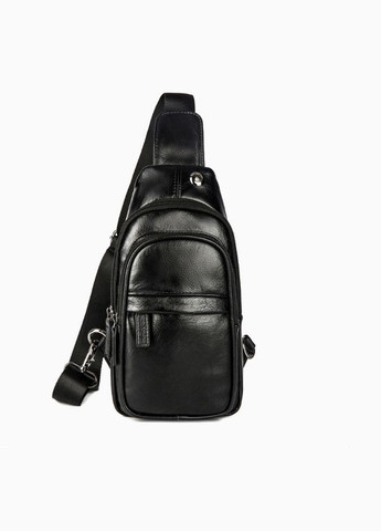 Мужская сумка бананка черная экокожа Черный No Brand (301212207)