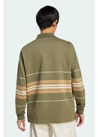 Лонгслів Striped Olive JD5392 adidas оливковий бавовна