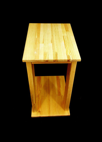 Приставной столик из дерева Макасар карри (ДНС-001103) No Brand (328076196)