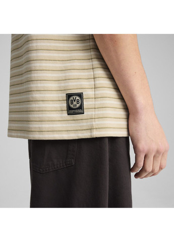 Бежева футболка borussia dortmund mmq striped tee men Puma