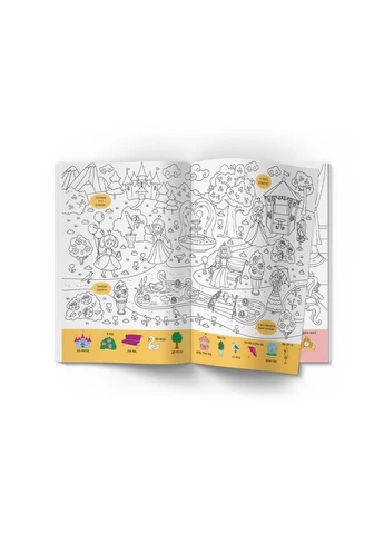 Віммельбух -розмальовка. Принцеси Crystal Book (383371239)
