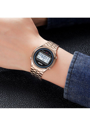 Годинник 2146RG Рожеве золото для чоловіків електронні з будильником та хронографом ProDobro (367265409)