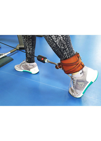 Манжета F8 коричнева для тяги на тренажері (шкіра) EasyFit (362497703)