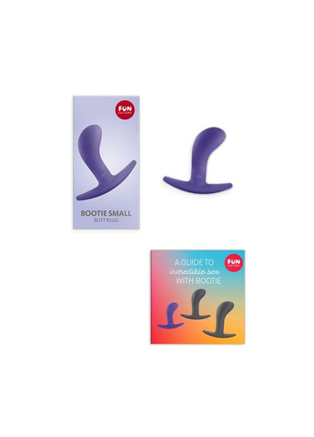 Анальна пробка Fun Factory BOOTIE, S, фіолетова, діаметр 2,8 см, тонкий обмежувач No Brand (366879081)
