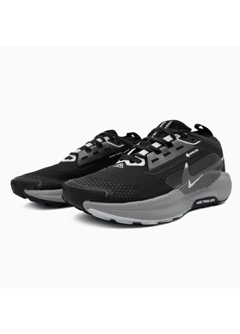 Черные демисезонные кроссовки мужские и женские nike zoom pegasus trail 5 gtx gore-tex black grey | найк зум пегас трейл 5 черные No Brand