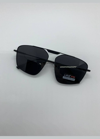 Сонцезахисні окуляри унісекс з поляризацією та UV-захистом, стильні окуляри в чорній оправі No Brand (341527335)