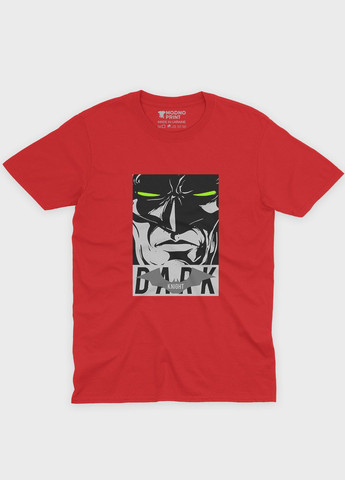 Красная демисезонная футболка для девочки с принтом супергероя - бэтмен (ts001-1-sre-006-003-029-g) Modno