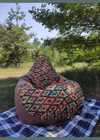 Крісло - мішок груша, XXL - 140х100 Mg MT Alicia Dt 4+Florida Caramel SkyPuff (339871415)