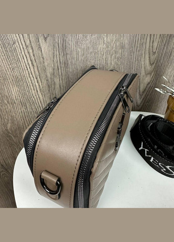 Стильна жіноча міні сумочка стиль Yves Saint Laurent каркасна сумка для дівчат стьобана Кавовий No Brand (334729972)