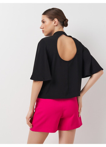 Черная летняя блузка H&M