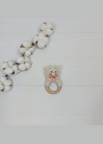 Іграшка комфортер Ведмедик, брязкальце і Еко гризунок Шурхітливі вушка з підвіскою a.l.babybox Альпака No Brand (316318309)