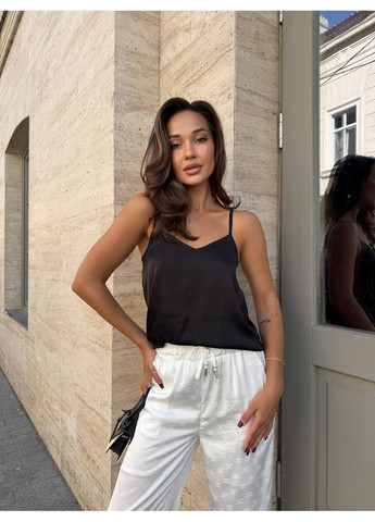 Шелковая майка на регулируемых бретелях MonCher — 355340105