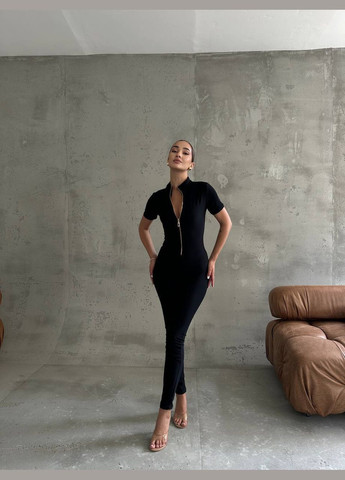 Жіночий комбінезон No Brand комбінезон-брюки чорний коктейльний, спортивний, повсякденний, кежуал, вечірній