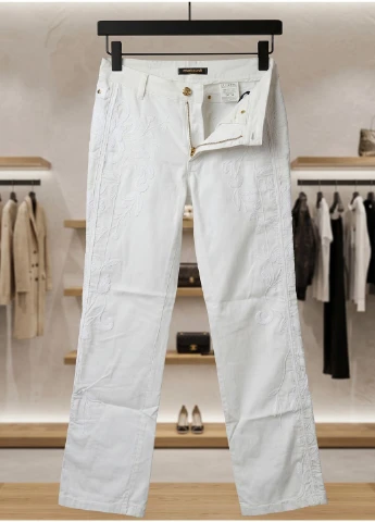 Жіночі білі джинси Roberto Cavalli Білий No Brand - (394222093)