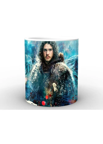 Чашка з принтом Game of Thrones Гра Престолів Джон Сноу GT.02.058.732 Кружка керамічна 0,33 GeekLand (378965140)