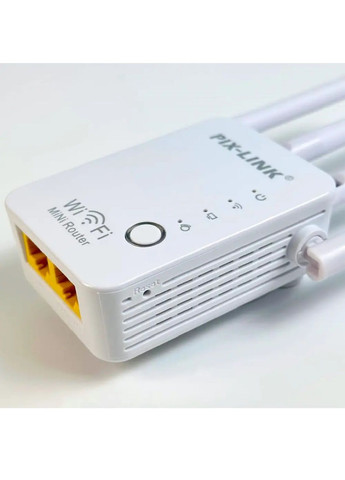 Повторитель усилитель WiFi сигнала с 4-мя наклонными антеннами Pix-Link скорость до 300мб/с 9.5х6.3х3.5 см (478147-Prob) Unbranded (306681947)